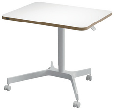 LEITZ zit-sta bureau Ergo Compact, wit, hoogteverstelling 750-1140 mm