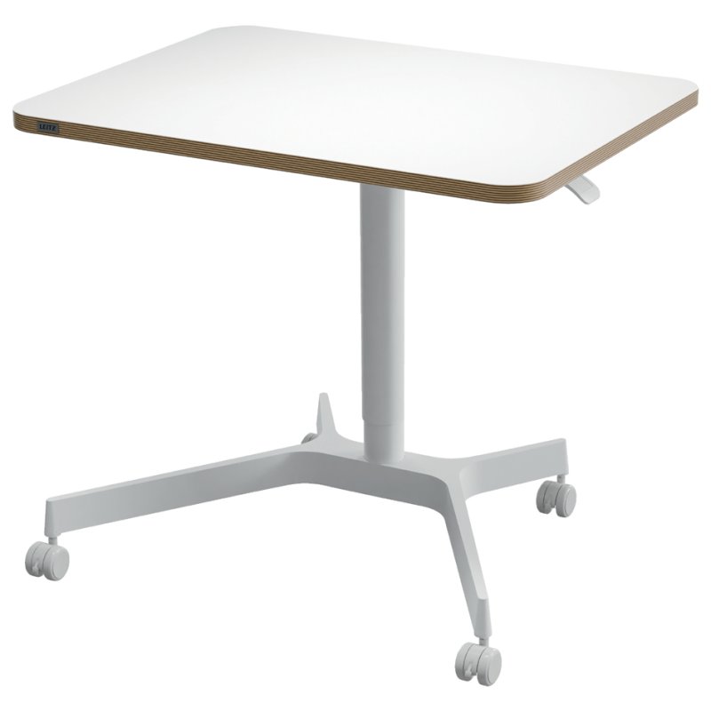 LEITZ bureau assis-debout Ergo Compact, blanc, réglage hauteur 750-1140 mm