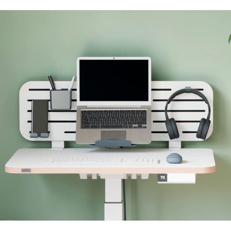 LEITZ Pegboard desk organiser large, white, 800×250 mm