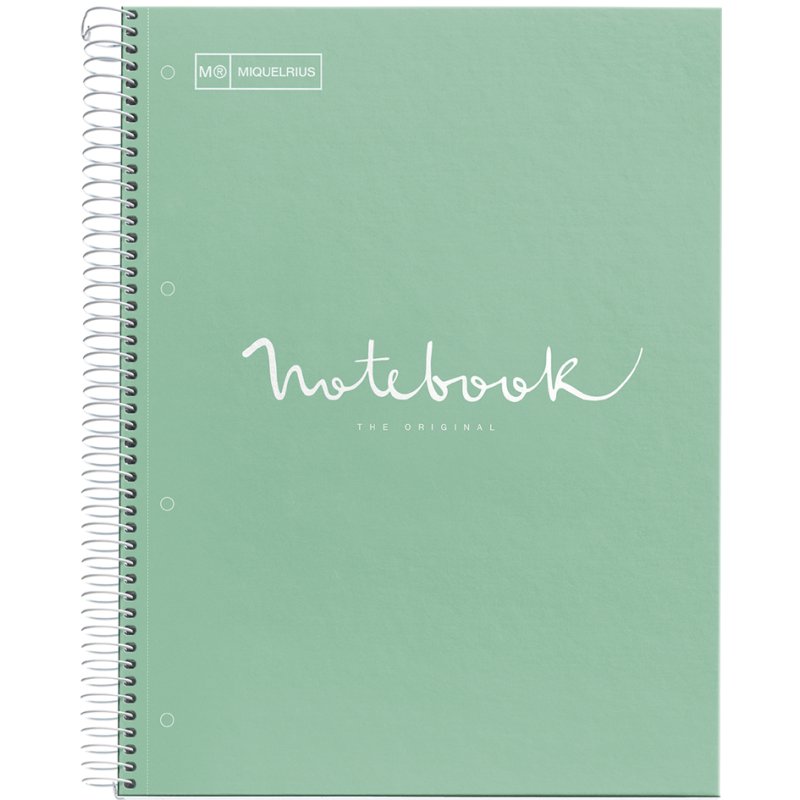 MIQUELRIUS collegeblock Notebook Emotions A4, geruit, mint, 80 vel