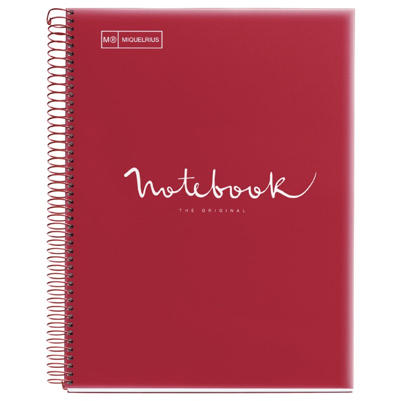 MIQUELRIUS collegeblok Notebook EMOTIONS, A4, rood, 80 vel
