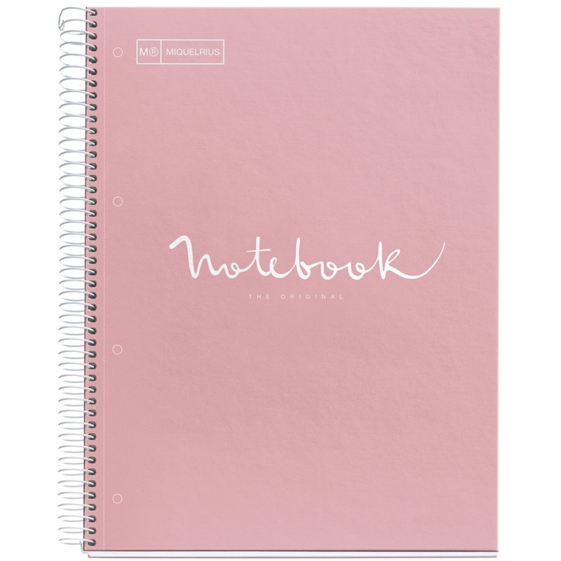 MIQUELRIUS collegeblok Notebook EMOTIONS, A4, rood, 80 vel