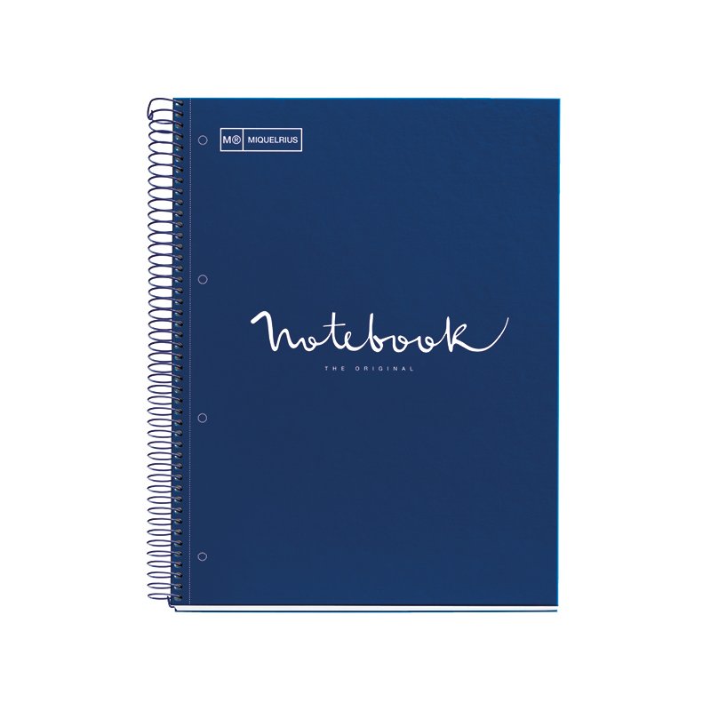 MIQUELRIUS collegeblok Notebook EMOTIONS, A4, lichtblauw, geruit, 120 vel