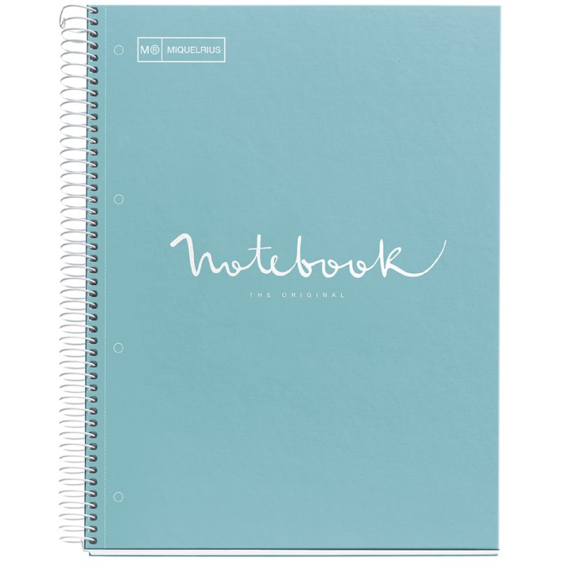MIQUELRIUS collegeblok Notebook EMOTIONS, A4, lichtblauw, geruit, 120 vel