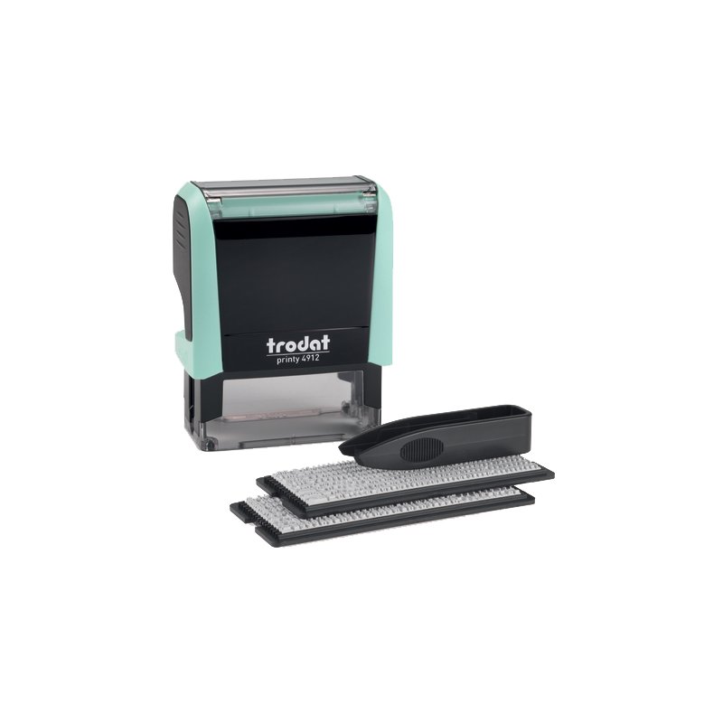 trodat stempelnaamplaatjes set, pastelroze, zelf samenstellen, 47×18 mm