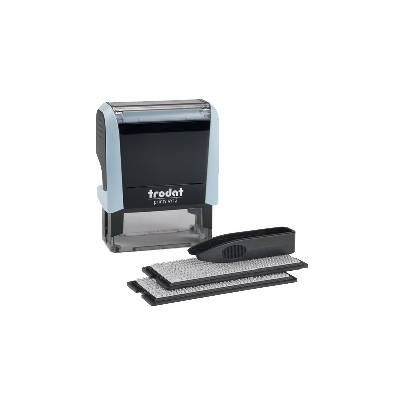 trodat stempelnaamplaatjes set, pastelroze, zelf samenstellen, 47×18 mm
