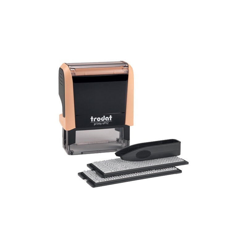 trodat stempelnaamplaatjes set, pastelroze, zelf samenstellen, 47×18 mm