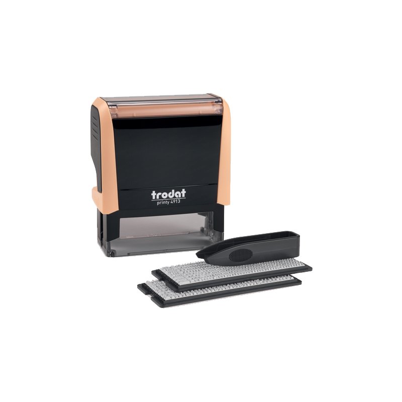 trodat textstempel-set Printy 4913 Typomatic, zelfinkend, 57×21 mm, pastelroze