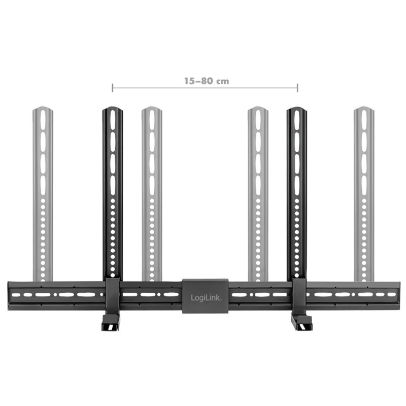 LogiLink universal soundbar holder, black, 15 kg load capacity, VESA compatible