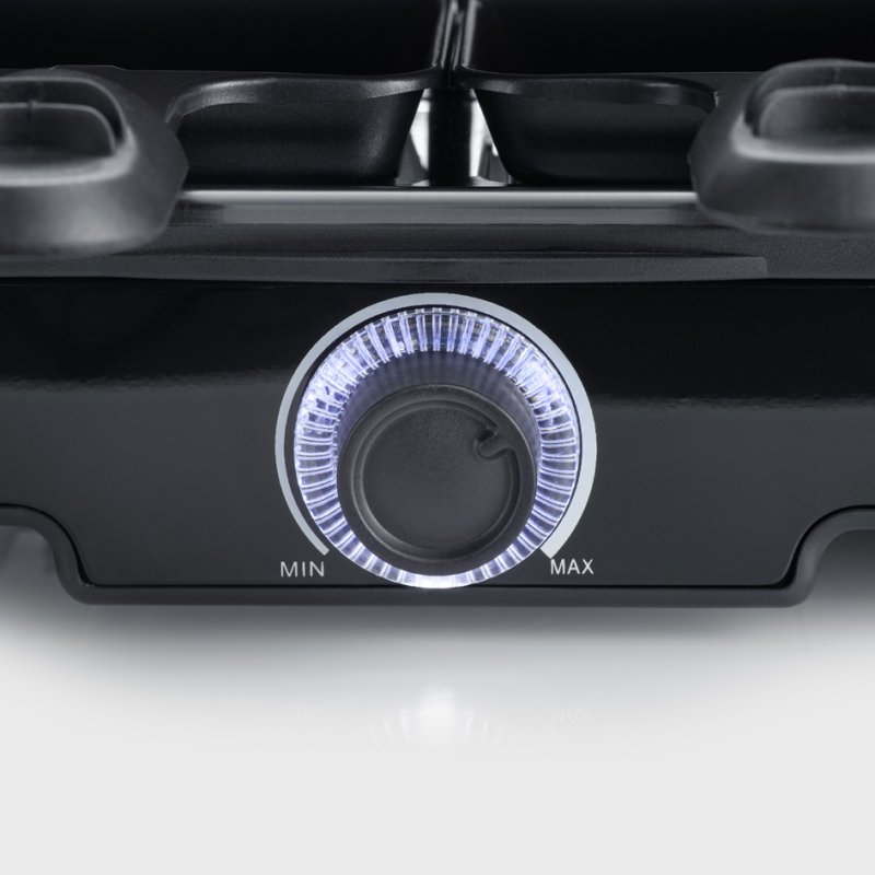 SEVERIN raclette-grill RG 9670, plaque de cuisson, 8 poêlons, 1400 Watts