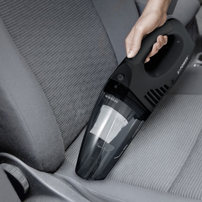 SEVERIN aspirateur à main sans fil S'Power home&car, noir-mat, batterie Li-ion 7,4V