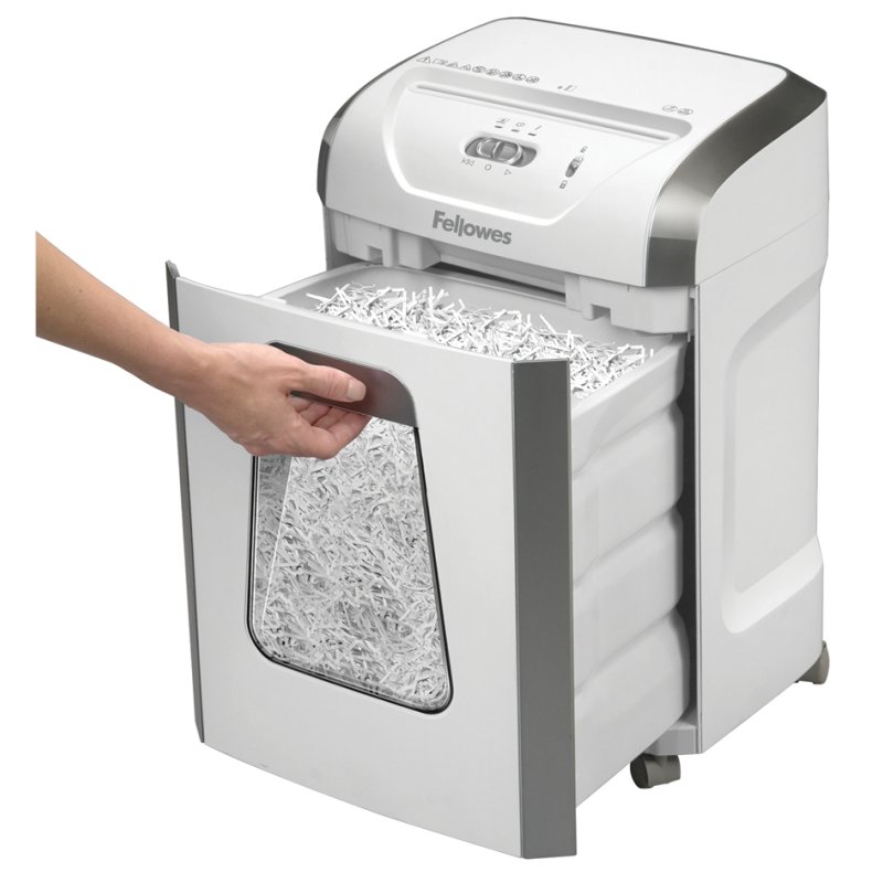 Fellowes Powershred 15C paper shredder, white, P-4, 15 sheets