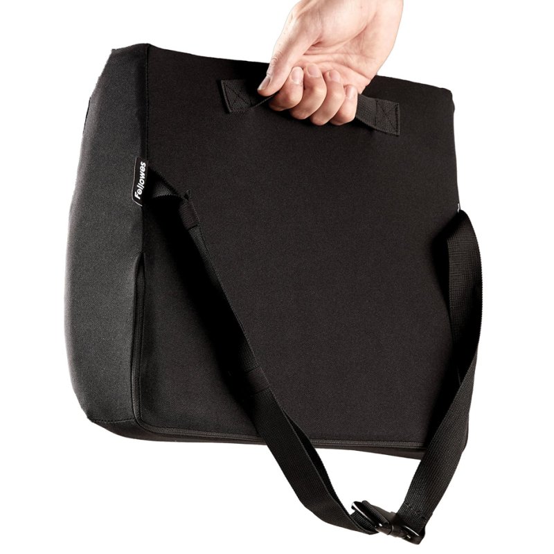 Fellowes back cushion Breyta, foam, black, 38×7×33 cm