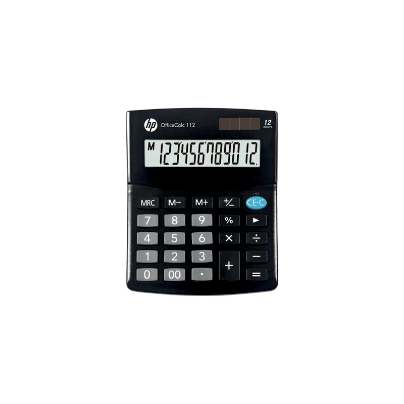HP rekenmachine OfficeCalc 112, zwart, 12-stellig display