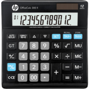 HP bureaurekenmachine OfficeCalc 300 II, zwart, 12-stellig display