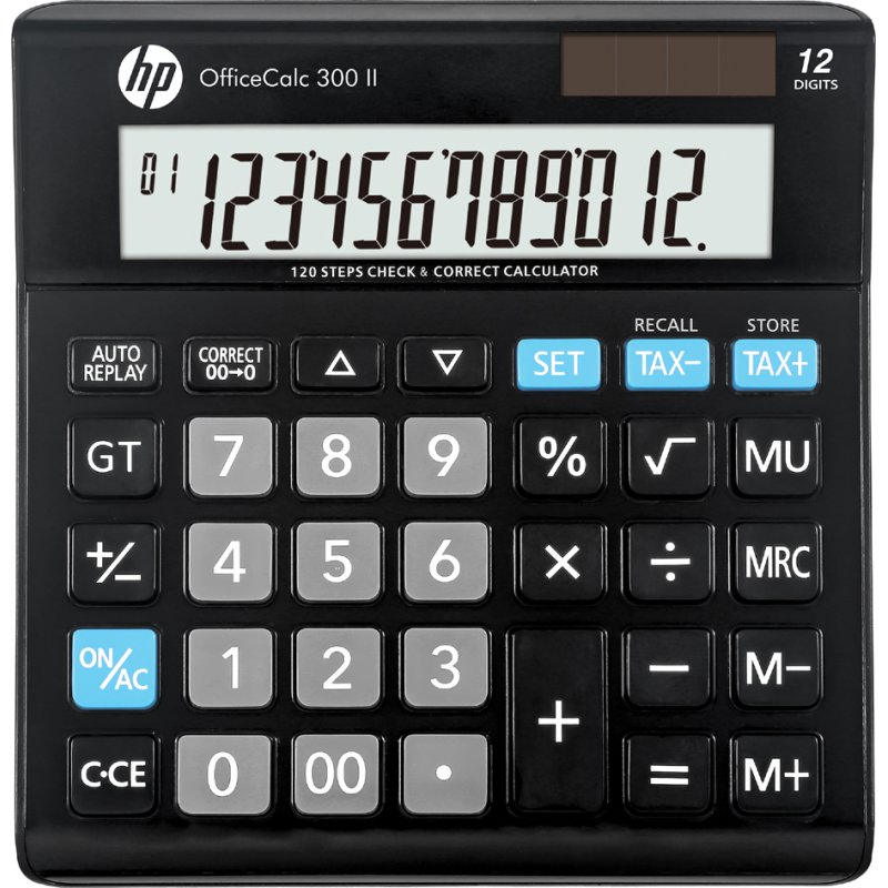 HP bureaurekenmachine OfficeCalc 300 II, zwart, 12-stellig display
