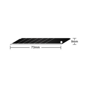 Hansa reservemesjes 18 mm, 60 graden, zwart, 10 stuks