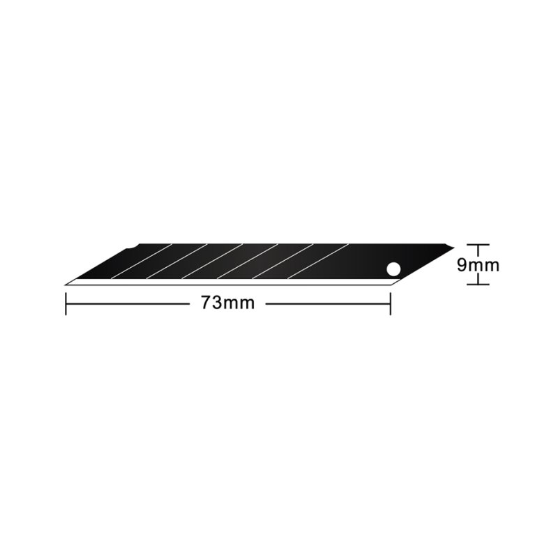 Hansa reservemesjes 18 mm, 60 graden, zwart, 10 stuks