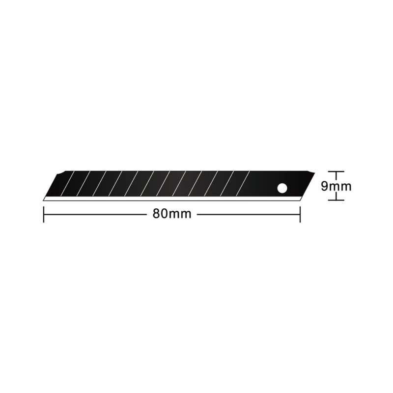 Hansa reservemesjes 18 mm, 60 graden, zwart, 10 stuks