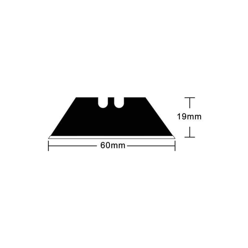 Hansa reservemesjes 18 mm, 60 graden, zwart, 10 stuks