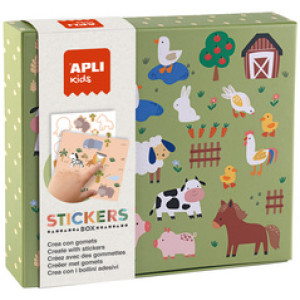 APLI kids plaketiket Dieren en hun leefgebieden, 8 illustraties, 8 stickervellen