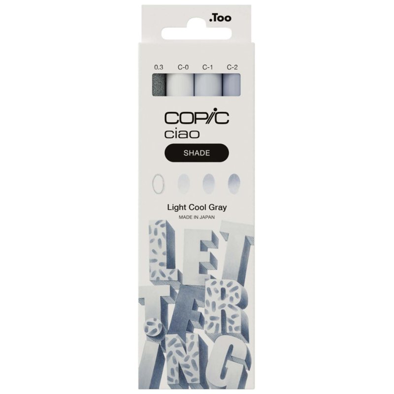 COPIC markers Ciao set 3+1, with 0.3 mm multiliner