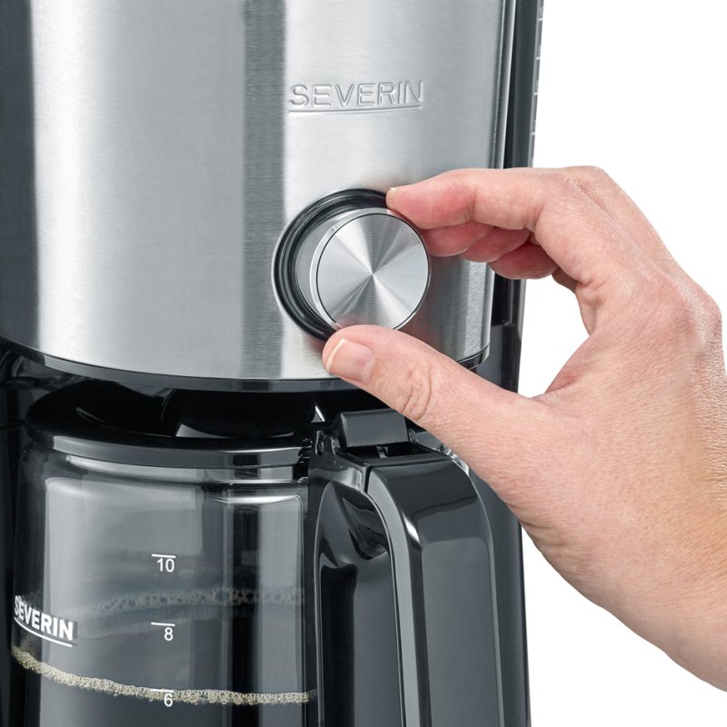 SEVERIN koffiezetapparaat KA 4825 TYPE Switch, glazen kan, 1000 W, 10 kopjes