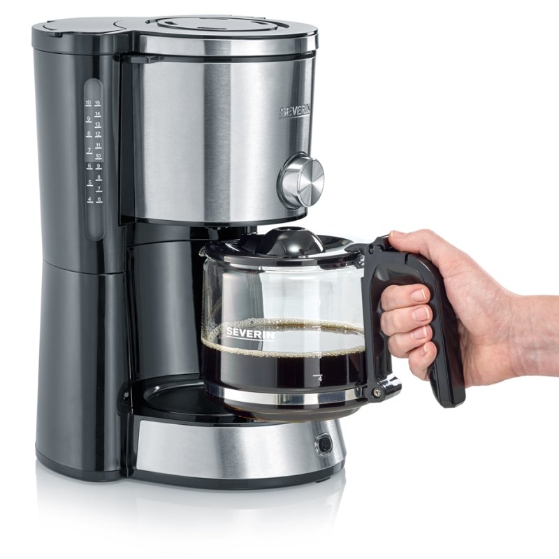 SEVERIN koffiezetapparaat KA 4825 TYPE Switch, glazen kan, 1000 W, 10 kopjes