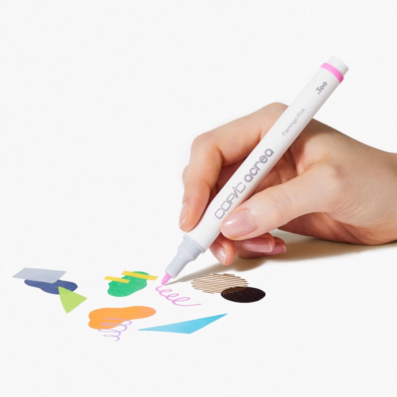 COPIC markers acrea Light set, watervaste inkt, 0,8 mm rondpunt, 6 stuks