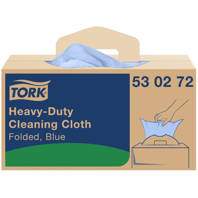 Tork chiffons nettoyants tout usage, 415 × 355 mm, bleu, 180 pièces