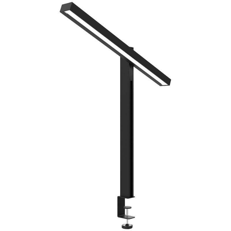 UNiLUX Lampe de bureau LED ZENITH, pied à pince, noir, 23W