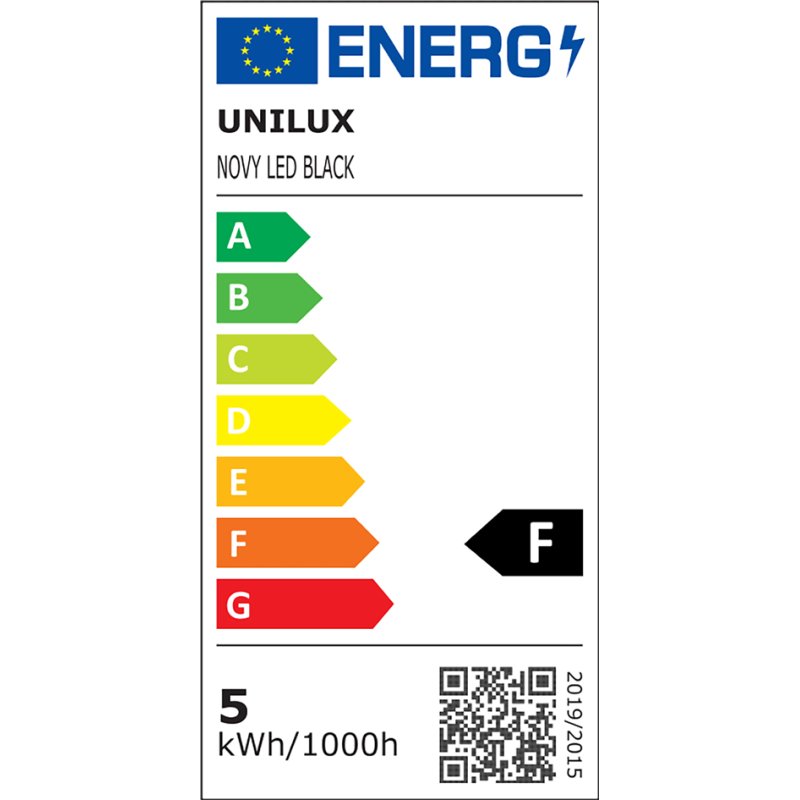 UNiLUX NOVY Lampe de bureau LED, noir, graduable, 905 lumens