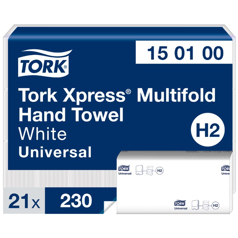 TORK Xpress papier essuie-mains multifold, pliage Z, 196×255 mm, blanc
