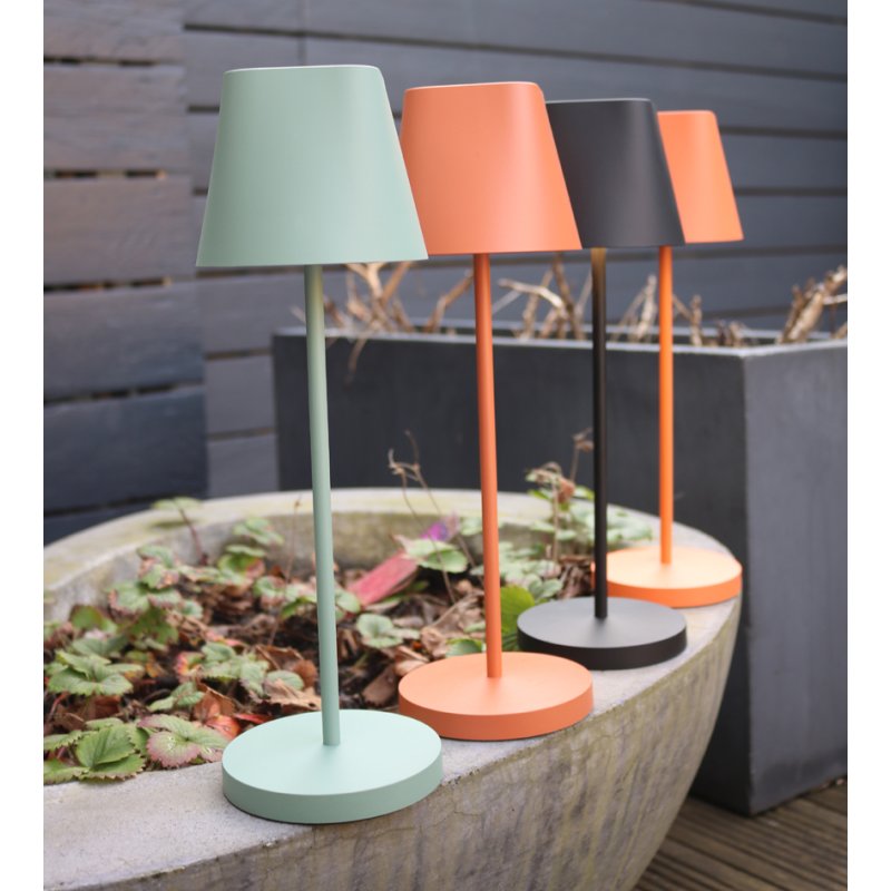 UNiLUX lampe de bureau LED rechargeable AVA, orange, avec pied