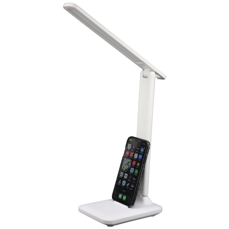 UNiLUX HALO Lampe de bureau LED, rechargeable, blanc, pliable