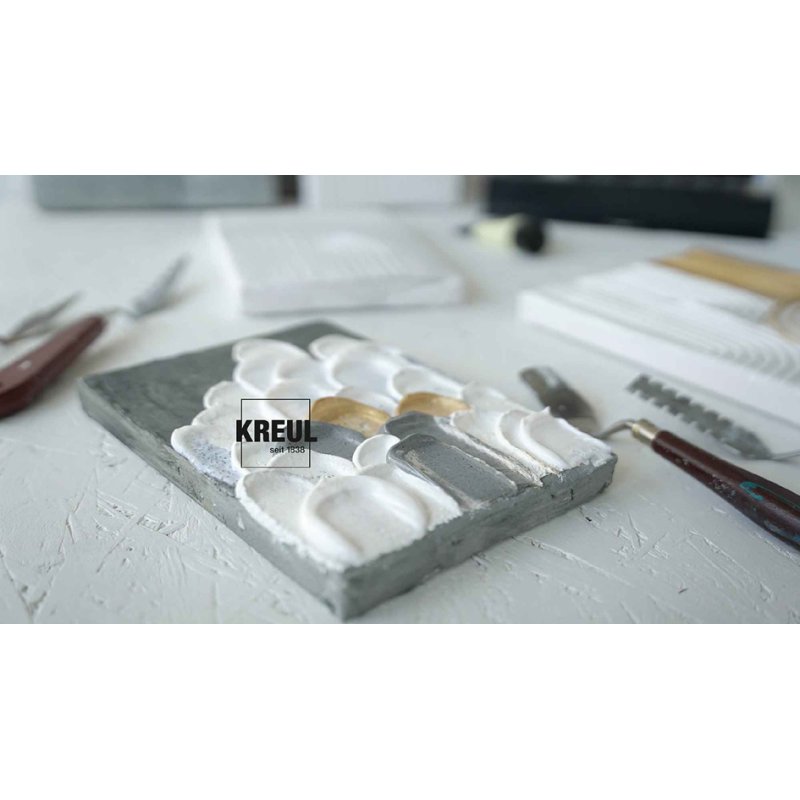 KREUL SOLO Goya médium acrylique, set de démarrage, 8 × 20 ml, pâtes et gels de structure
