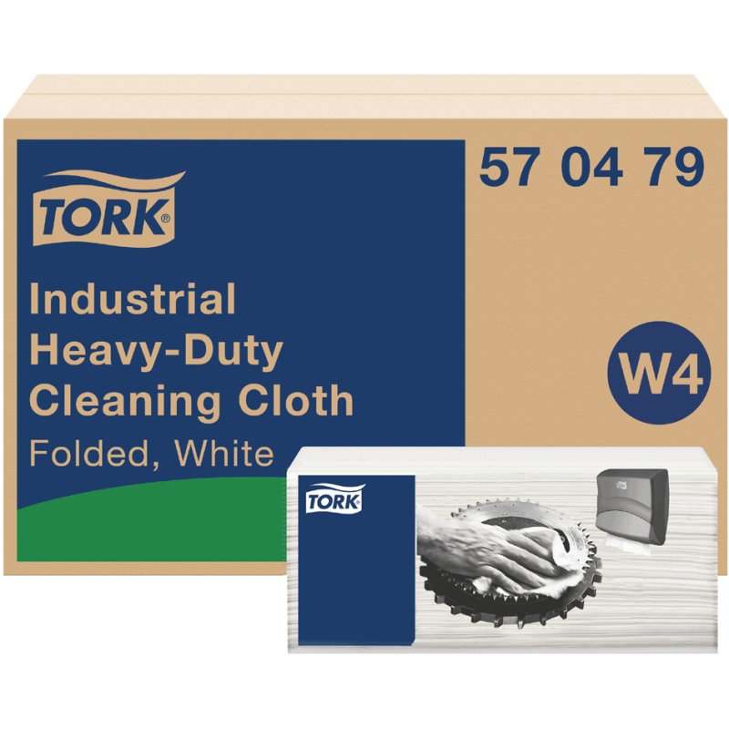 Tork chiffons de nettoyage industriels, 1 pli, blanc, 355×415 mm, 240 pcs