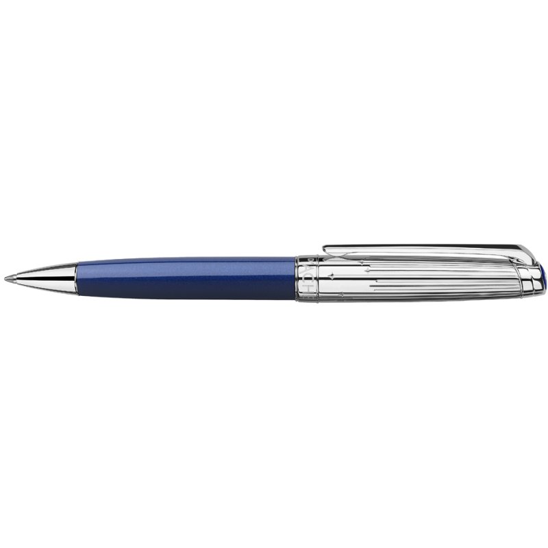 CARAN D'ACHE Leman Cosmic Blue rollerball pen, refillable, black ink, midnight blue
