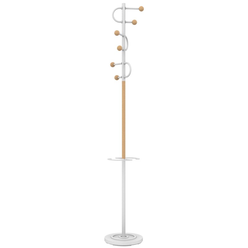 UNiLUX coat stand STUDIO, white/beech