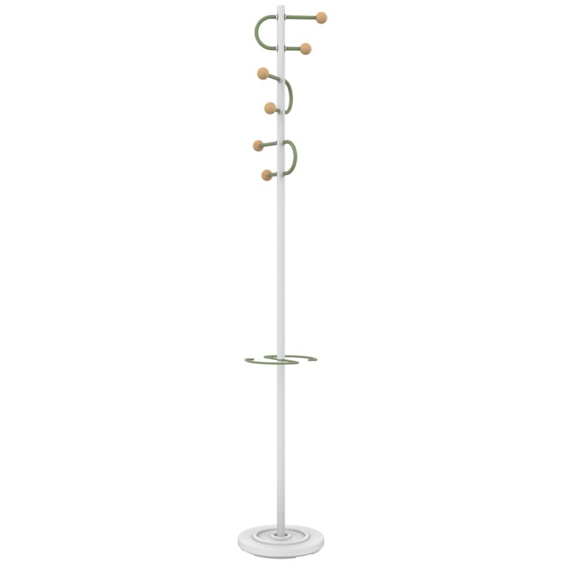 UNiLUX coat stand STUDIO, white/beech