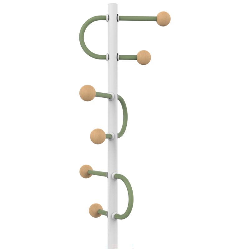 UNiLUX coat stand STUDIO, white/beech