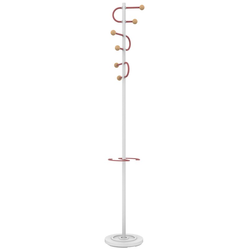 UNiLUX coat stand STUDIO, white/beech