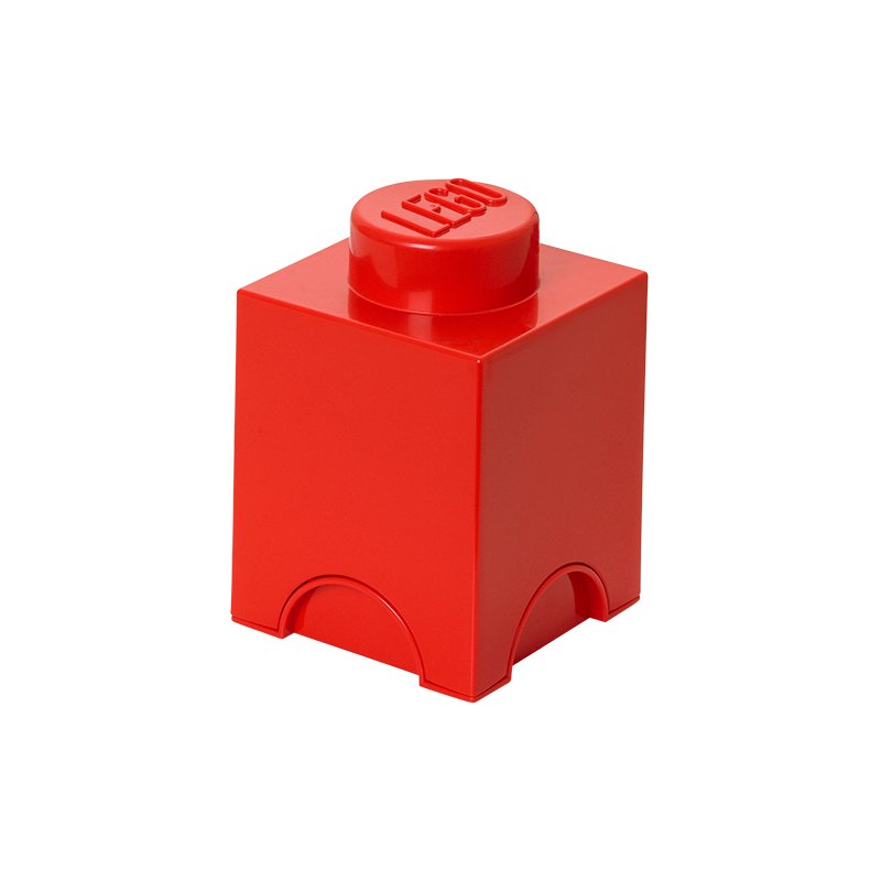 LEGO bloc de rangement STORAGE BRICK 1, jaune, 1,2 litre