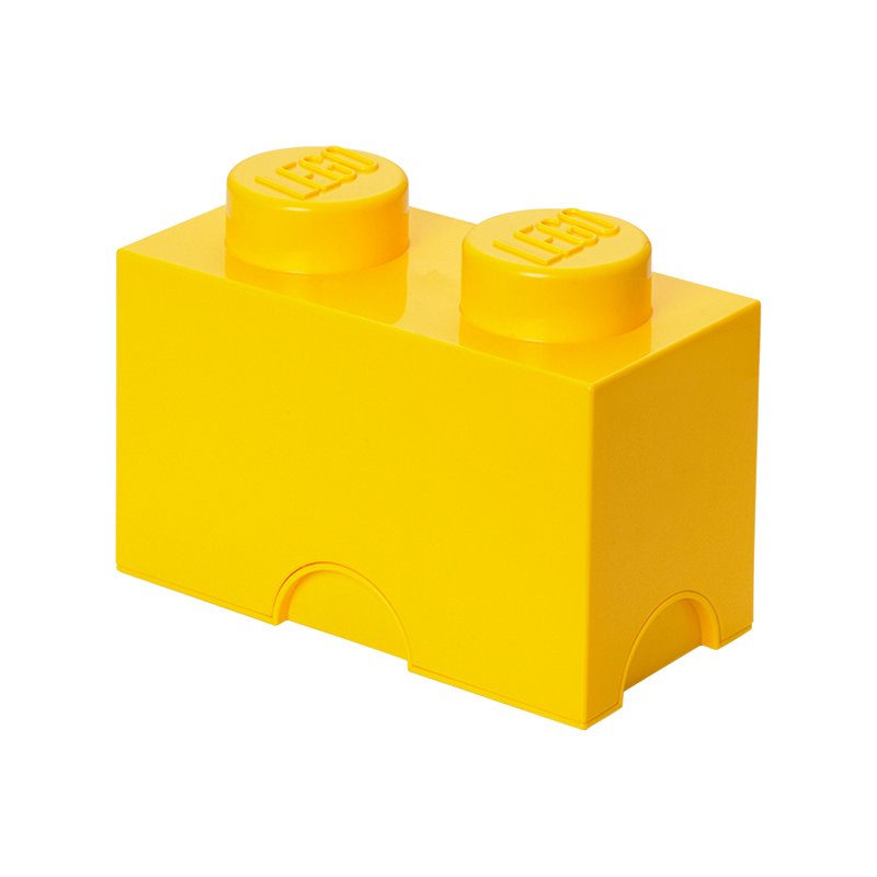 LEGO bloc de rangement Storage Brick 2, 2,6 litre, rouge, 2 tenons