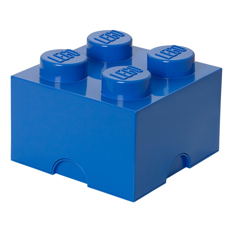 LEGO bloc de rangement 4, empilable, gris, 5,7 litres