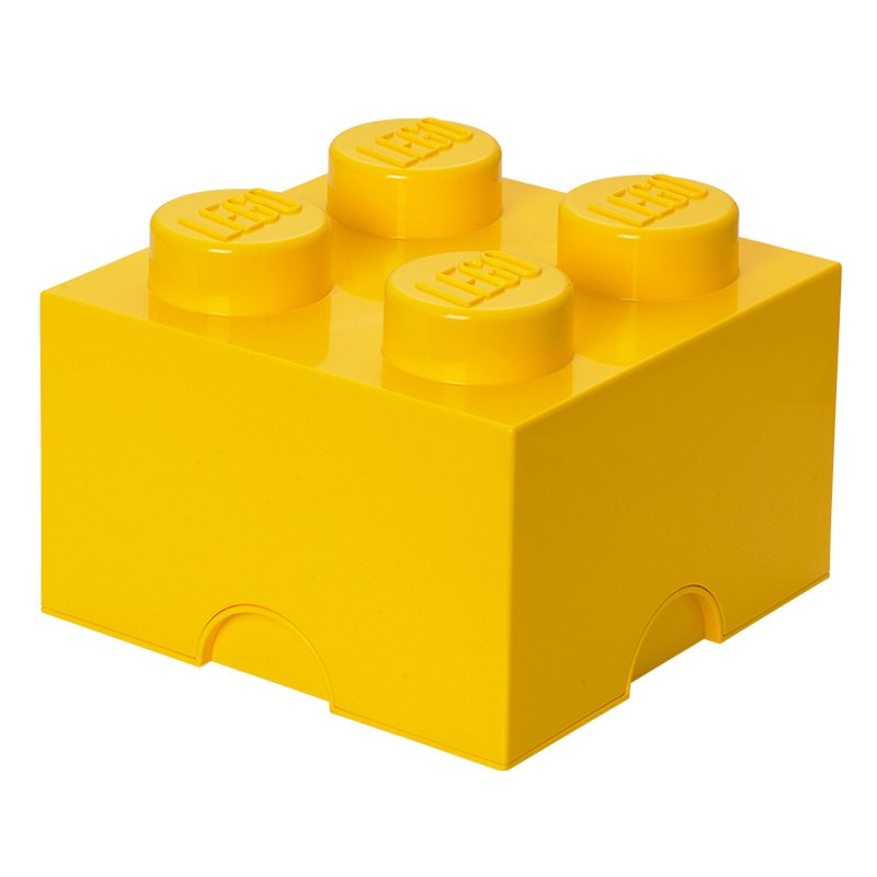 LEGO bloc de rangement 4, empilable, gris, 5,7 litres