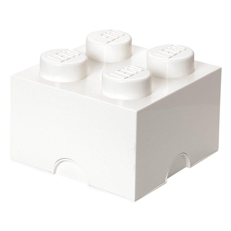 LEGO bloc de rangement 4, empilable, gris, 5,7 litres