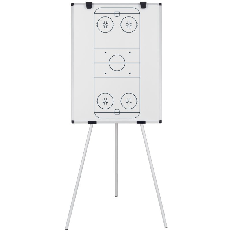 Bi-Office Kyoto mobiel flipchart, ijshockeyveld, 90×60 cm, magnetisch