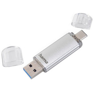 hama USB geheugen stick C-Laeta, 32 GB, zilver, USB 3.0/3.1