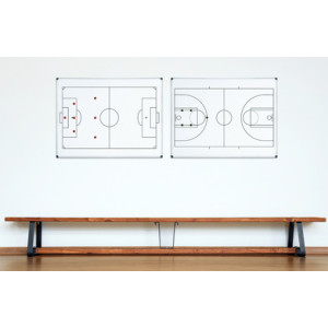 Bi-Office whiteboard handbalspeelveld, A4, magnetisch, gelakt staal